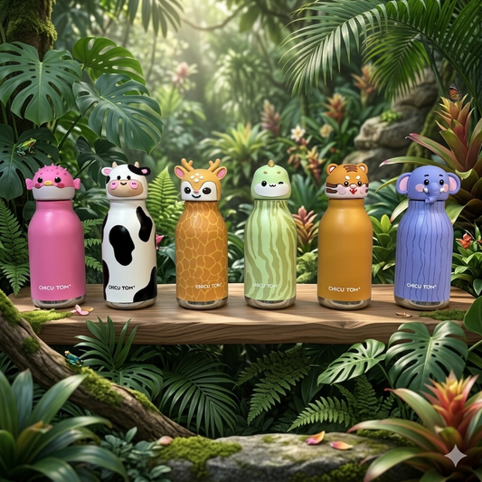 Animal Sipper Bottle Stainless Steel