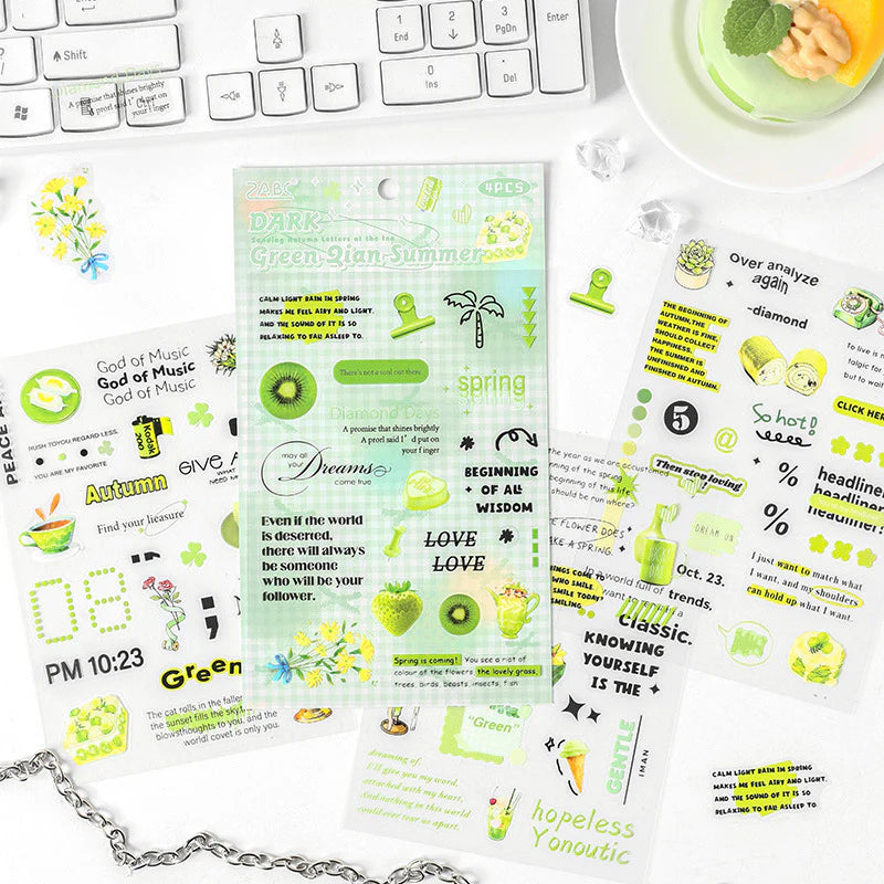 Message & Items Sticker Sheet - 4 Pcs