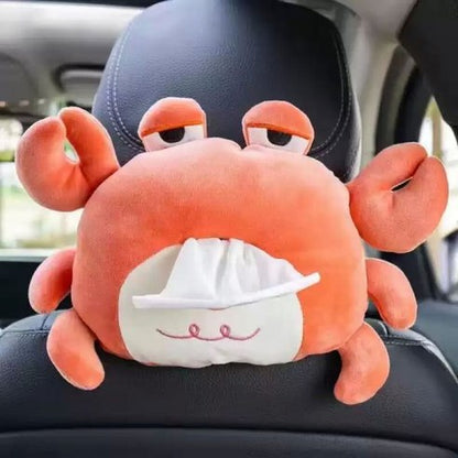 Crab Plush Car Tissue Holder