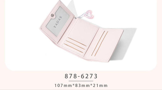 Korean heart mini wallet