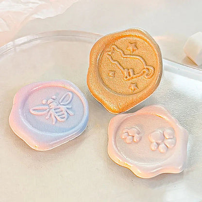 Pastel Wax Seal Sticker