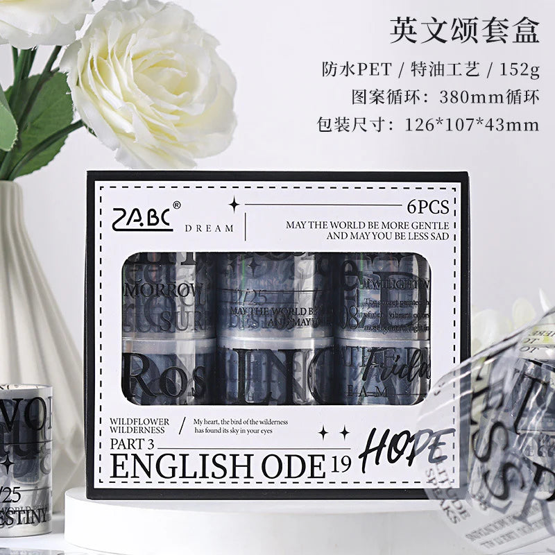 English Sticker Roll