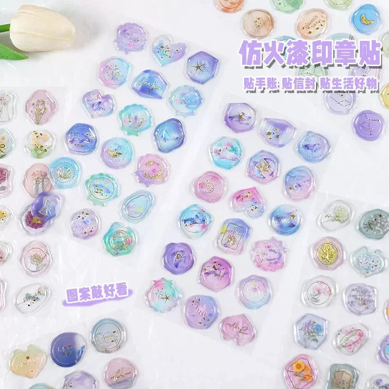 Luxury Transparent Wax Seal Sticker