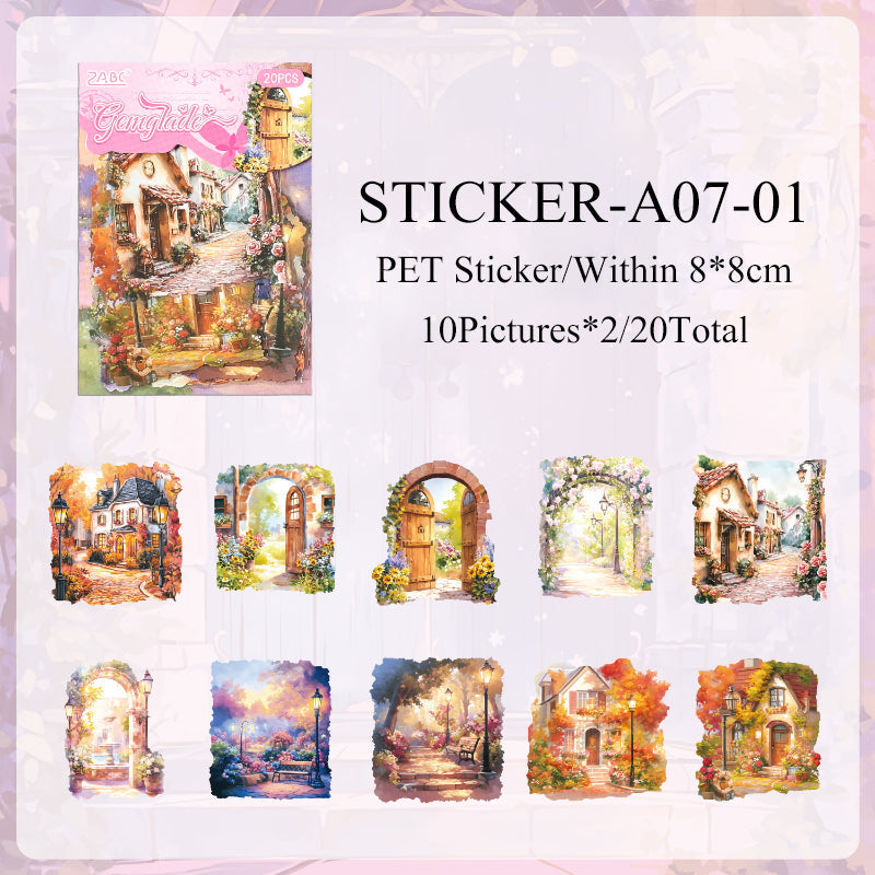 Dreamy Land Journaling Sticker - 20 Pcs