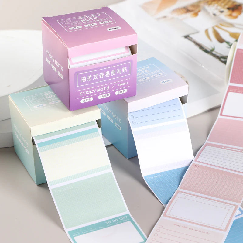 Gradient Sticky Roll Box - 256 Pcs