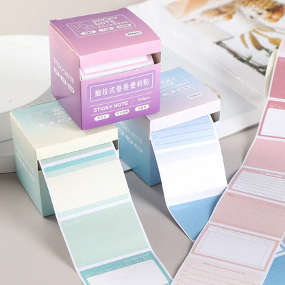 Gradient Sticky Roll Box - 256 Pcs