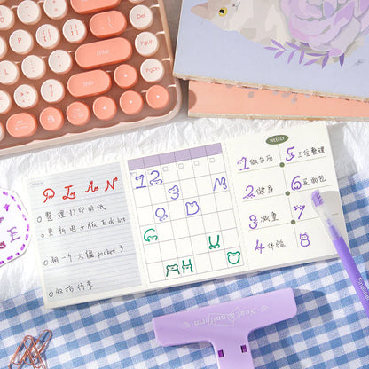 Kawaii Little cat Font Alphabet Stamp Seal - 36 Pcs