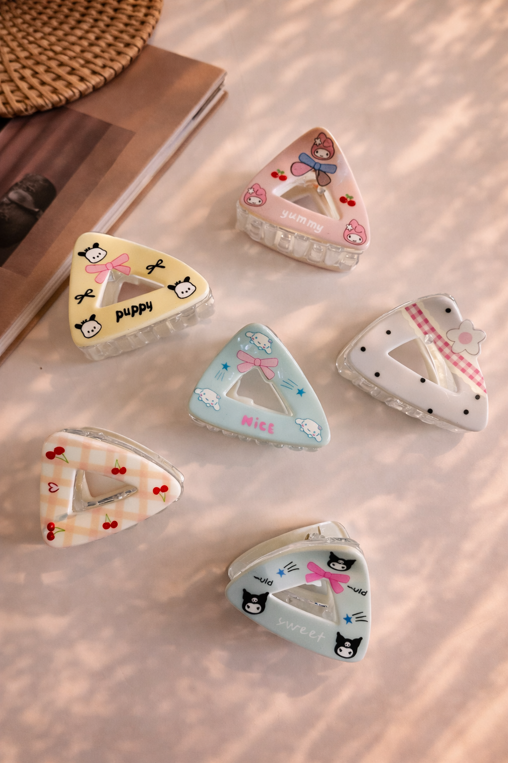 Kawaii Sanrio Cute Bows Hair Claw Clip