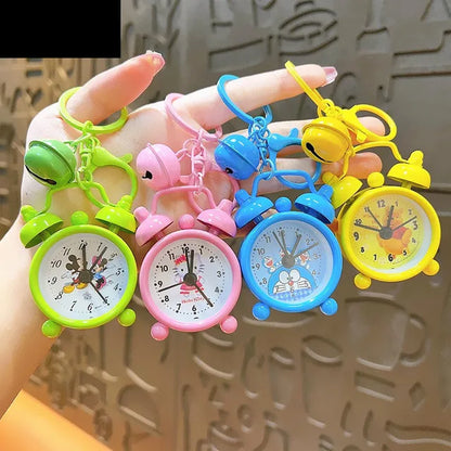 Cute clock alarm kawaii keychain