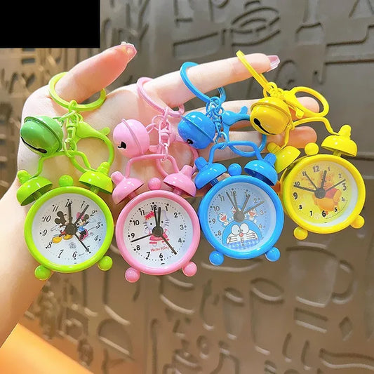 Cute clock alarm kawaii keychain