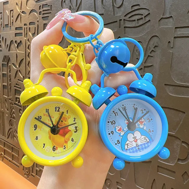 Cute clock alarm kawaii keychain