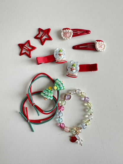 Christmas Hair Accessories Gift Box -12 Pcs