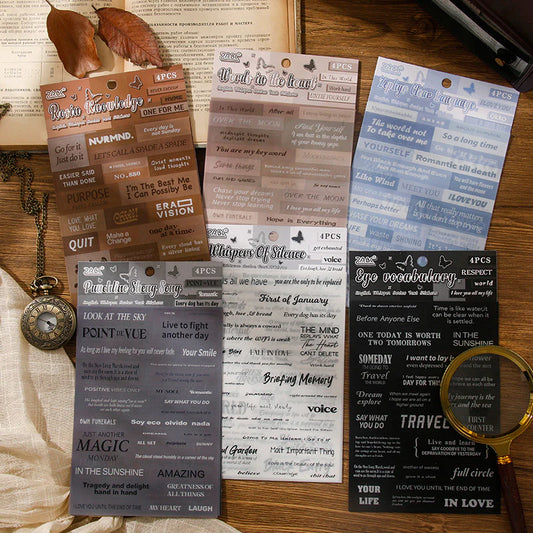 Message Journal Sticker - 4 Sheets