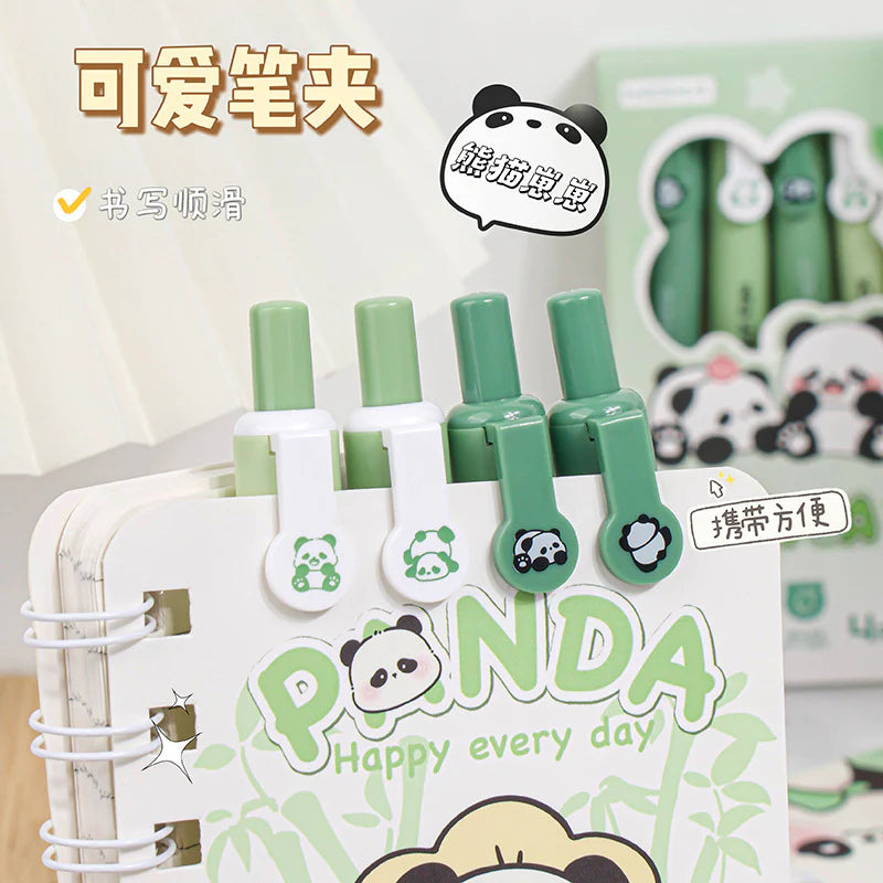 Goodluck Panda Theme 4 Pen Set - Black Ink
