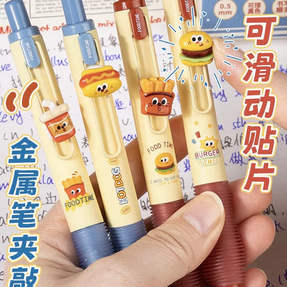 Burger Shop Theme Erasable Pen Set - Blue Ink