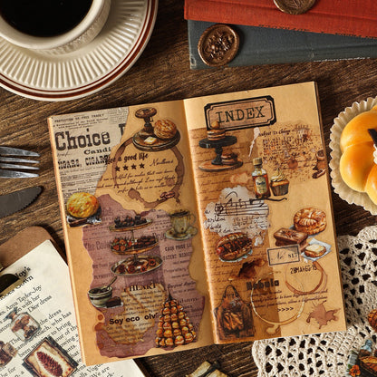Vintage Times Sticker Sheet - 4 Pcs