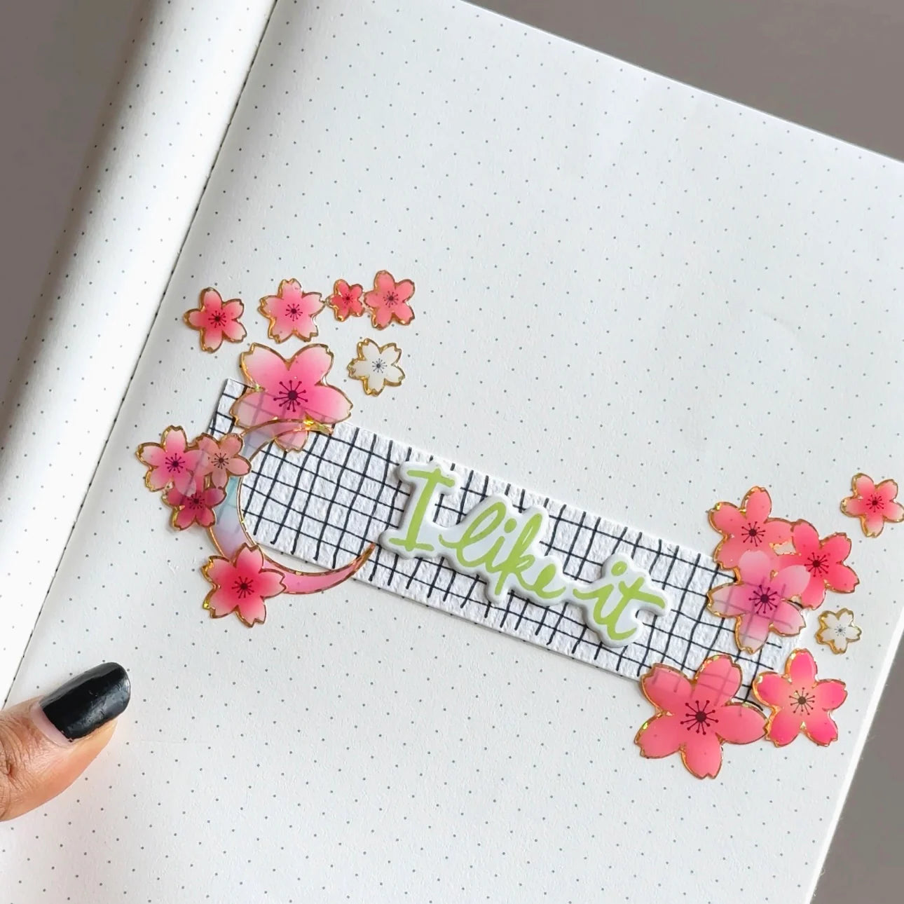Japanese Flower Bloom Decorative Sticker