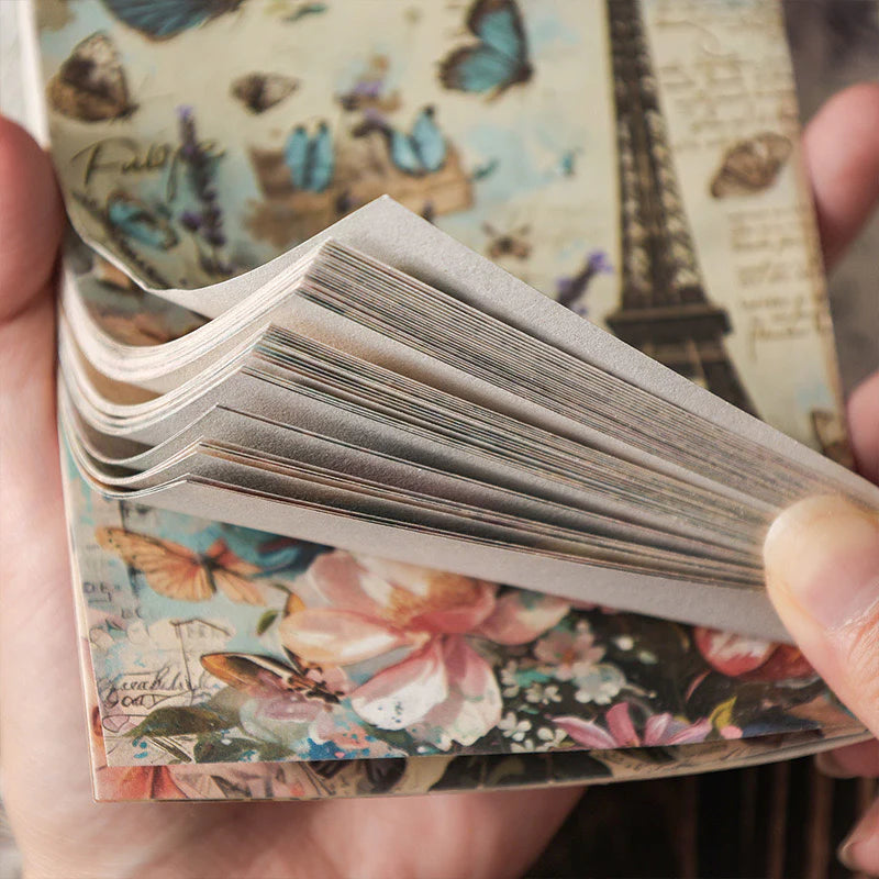 Vintage Craft Paper Book - 50 pcs