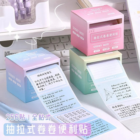 Gradient Sticky Roll Box - 256 Pcs