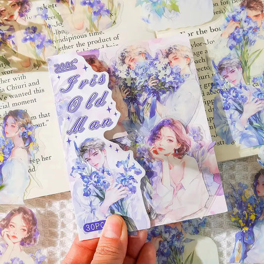Cute Girly Vintage Sticker - 30 Pcs