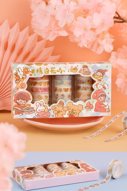 Kawaii Washi Tape Box - 20 Pcs