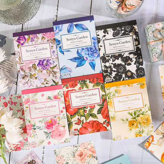 Book of Plants journaling deco book  - 100 Sheets