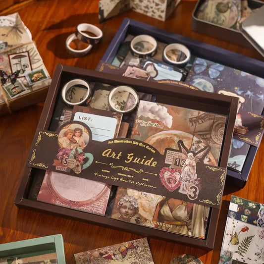 Vintage Journaling Kit with all supplies