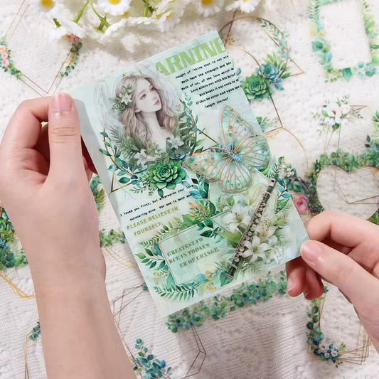 Floral wreath Frames Sticker Sheet - 6 Pcs