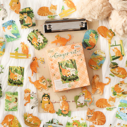 Cute Cat Sticker Box - 60 Pcs