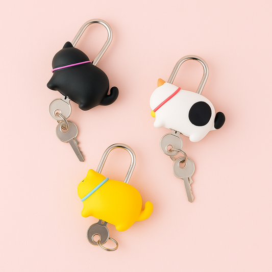kawaii ceramic lock and key