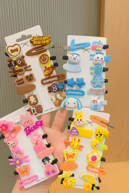 Kids korean hair clip card