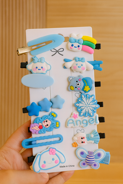 Kids korean hair clip card