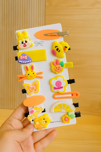 Kids korean hair clip card