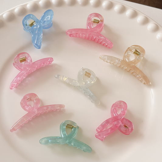 Luxury Holographic T Hair Claw Clip Medium