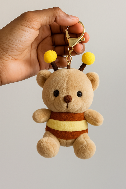 Bumble bear plushy keychain