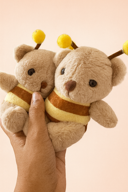 Bumble bear plushy keychain