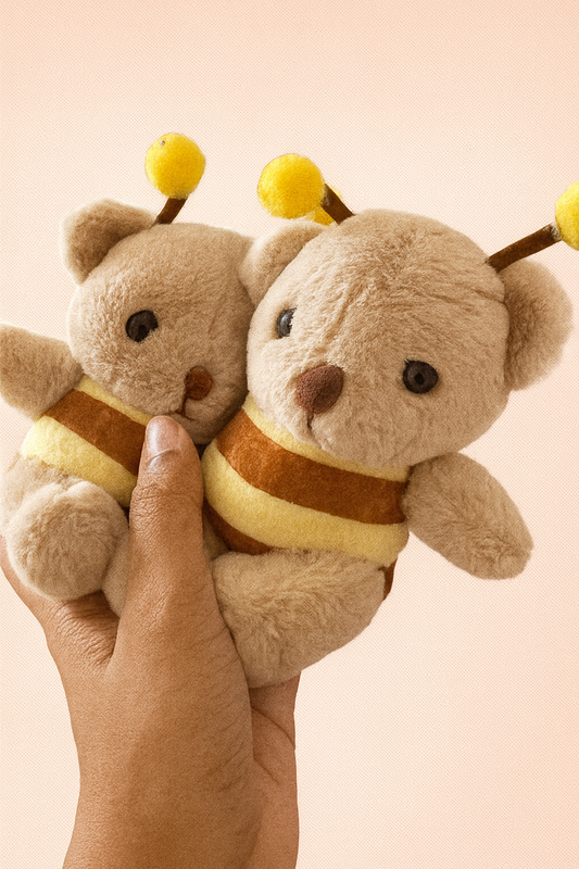 Bumble bear plushy keychain
