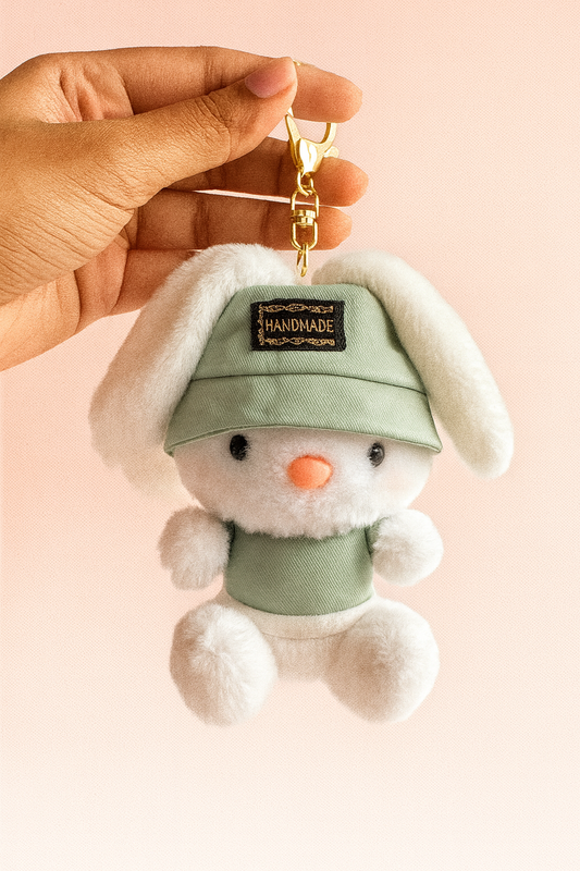 Kawaii bunny plushy keychain