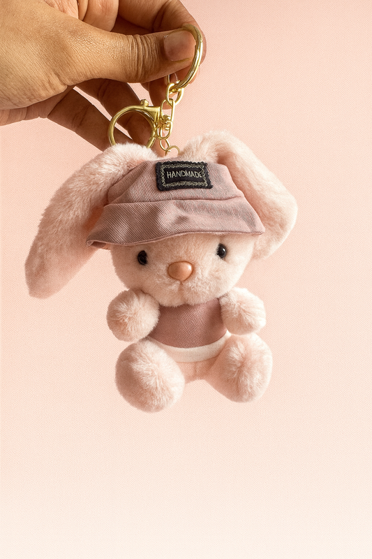 Kawaii bunny plushy keychain