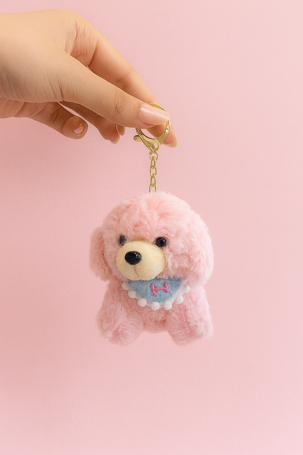 Cute puppy plushy keychain