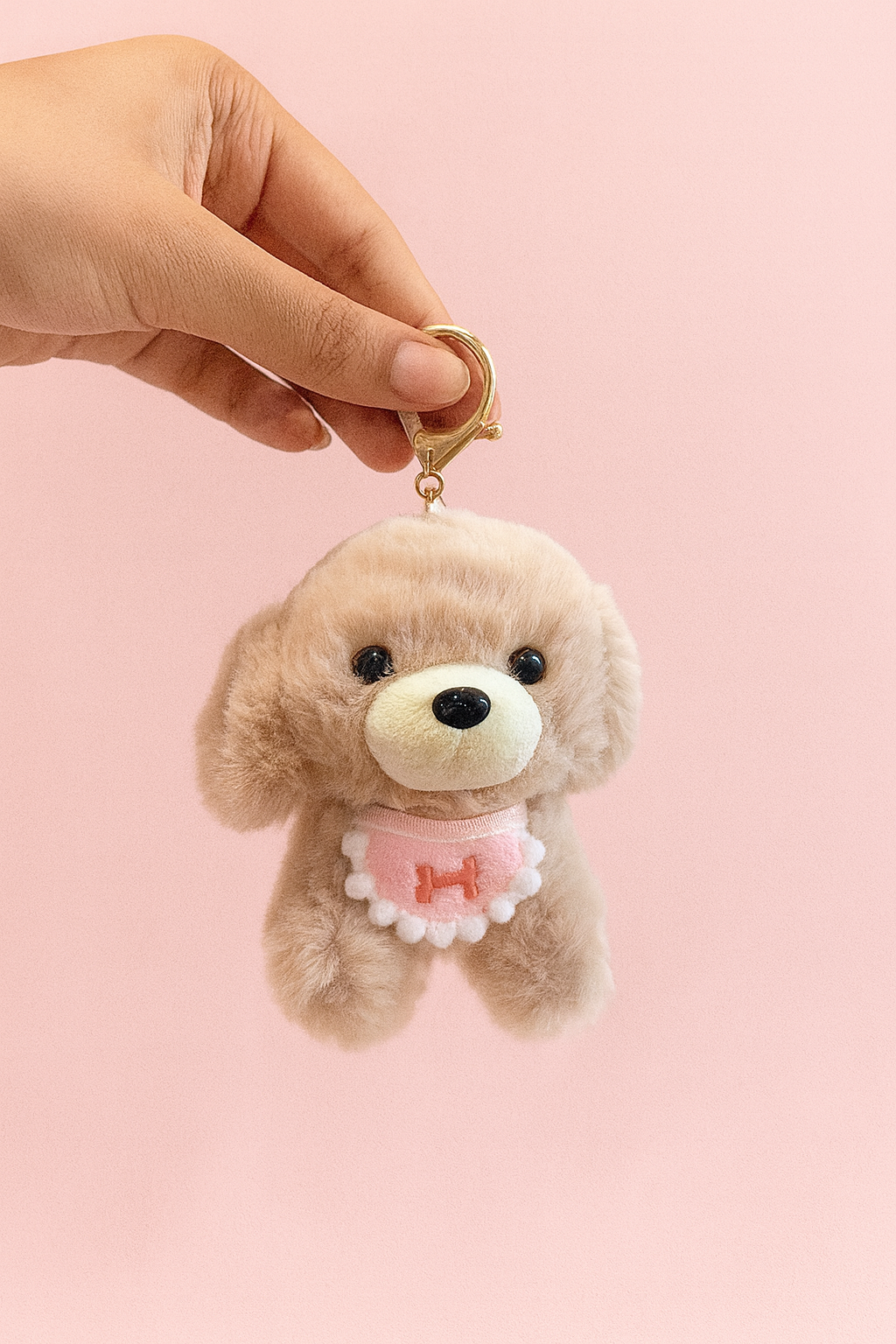Cute puppy plushy keychain
