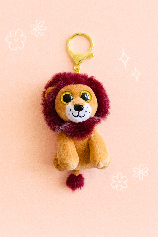 Sheru lion plushy keychain