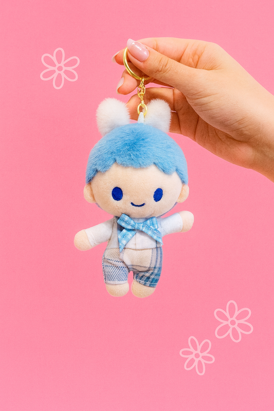 Kawaii cute couple plushy keychain