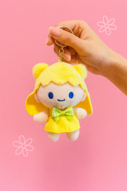 Kawaii cute couple plushy keychain