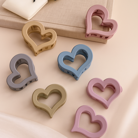 Pastel Heart Hair Clip