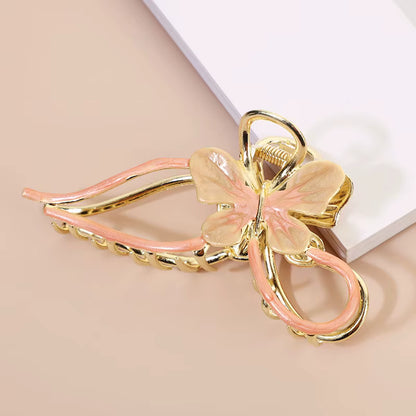 Butterfly Bow Metal Hair Claw Clip Large