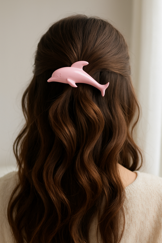 Dolphin Shimmery Kawaii Hair Claw Clip