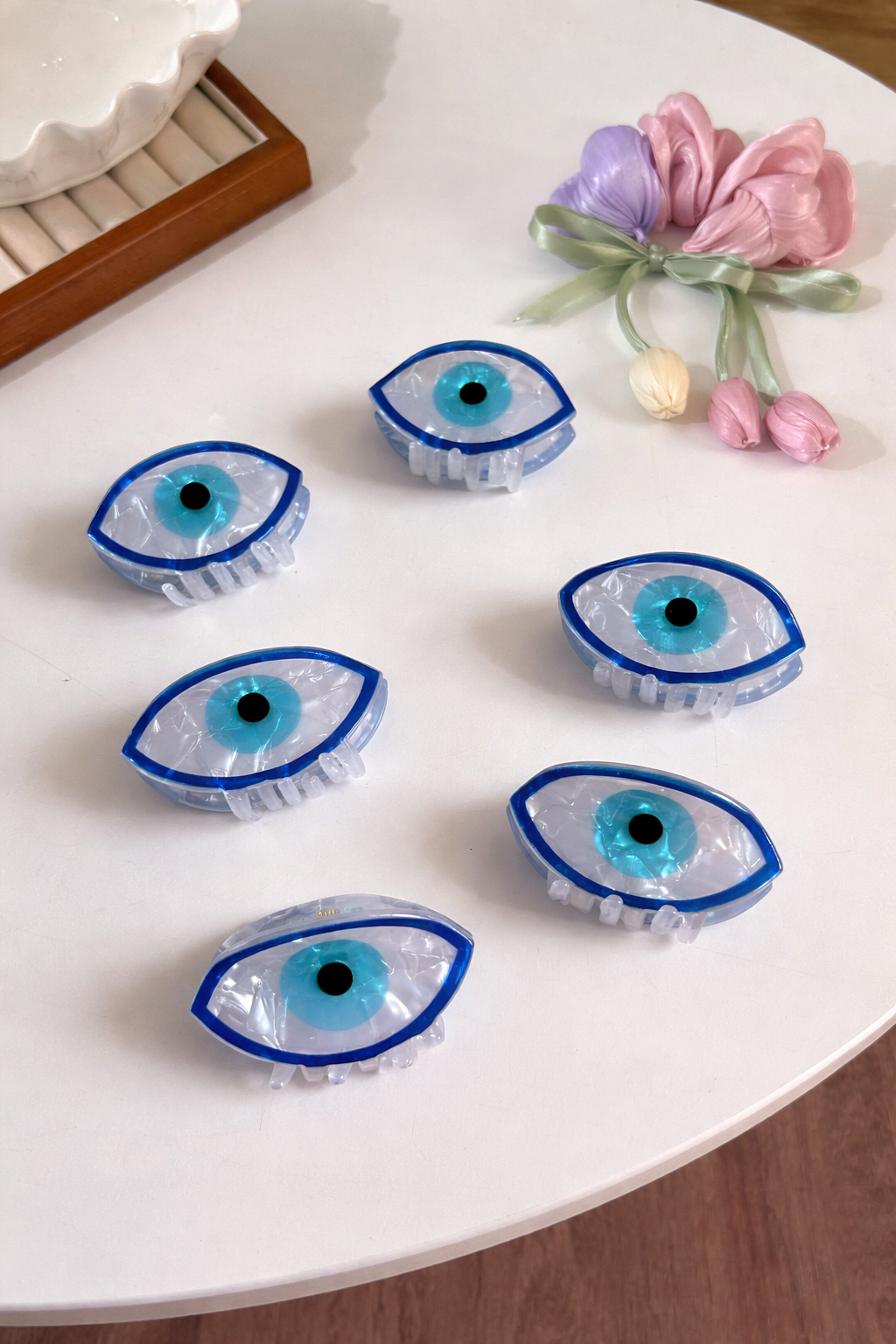 Evil Eye Hair Claw Clip