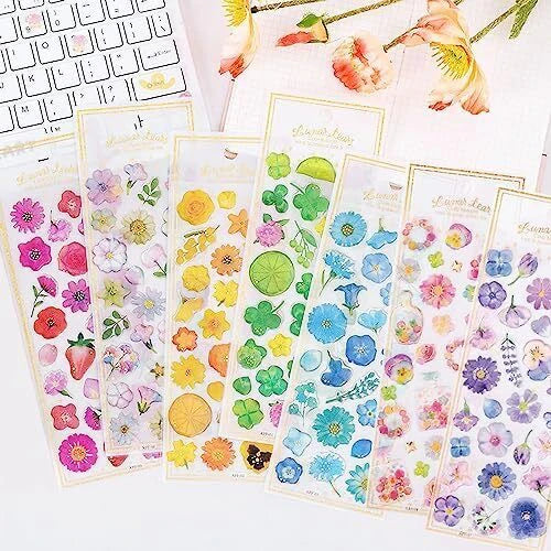 Kawaii 3D Bloom Flower Sticker