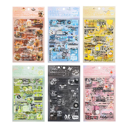 Message & Items Sticker Sheet - 4 Pcs